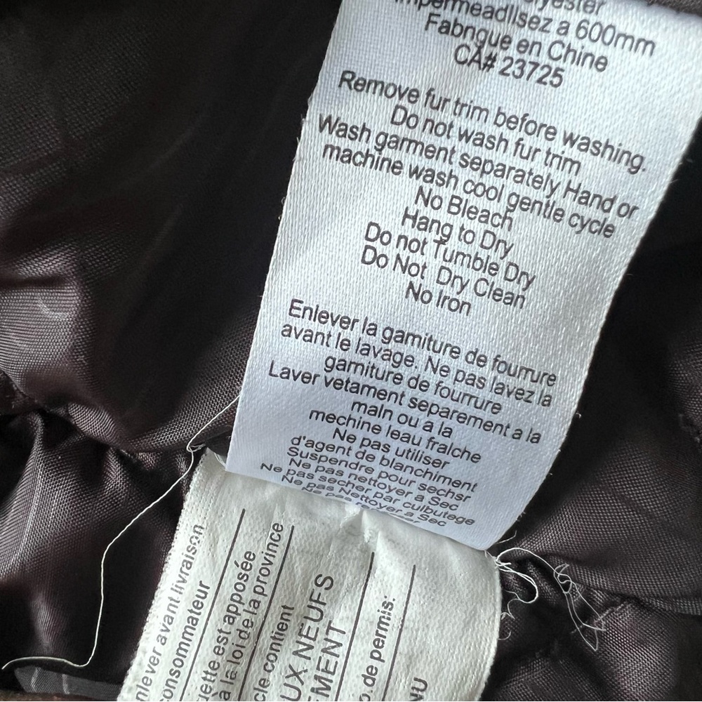 Aritzia TNA Half Fur Lined Parka Winter Coat Size S - Picture 11 of 12
